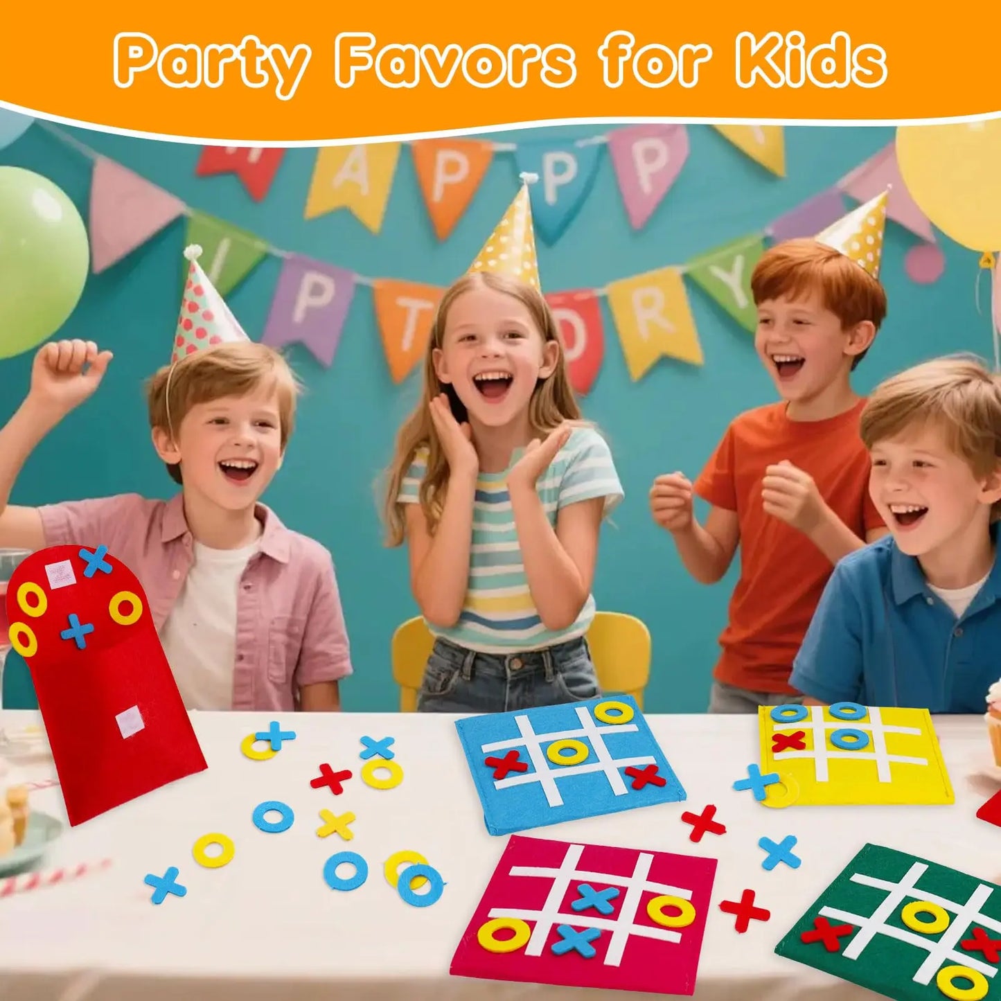 5-40PCS Tic Tac Toe Strategic Board Game for Kids, Birthday Party Favors Bulk for Kids 4-8 8-12 Goodie Treat Bag