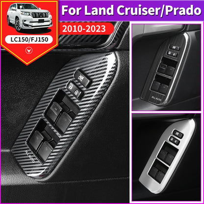 For 2010-2021 Toyota Land Cruiser Prado 150 Interior Modification Accessories Glass Button Panel FJ150 J15 Car Door Handle