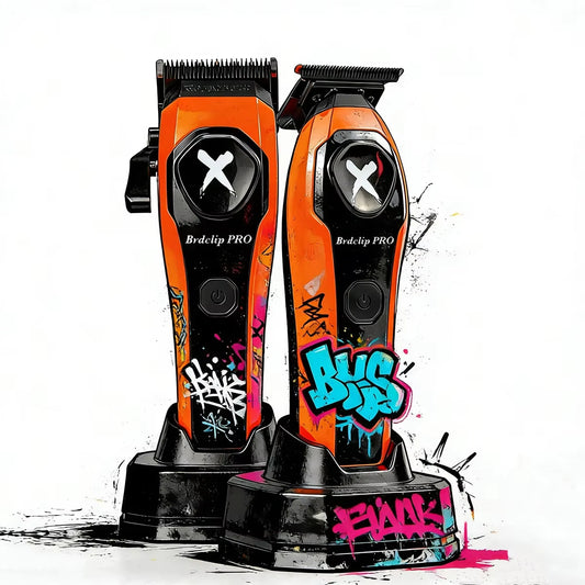 BRDCLIP Professional 7500RPM Barber Hair Clipper Set DLC Blade Base Charger 2-Speed Hair Trimmer Salon Use for Men Shaver