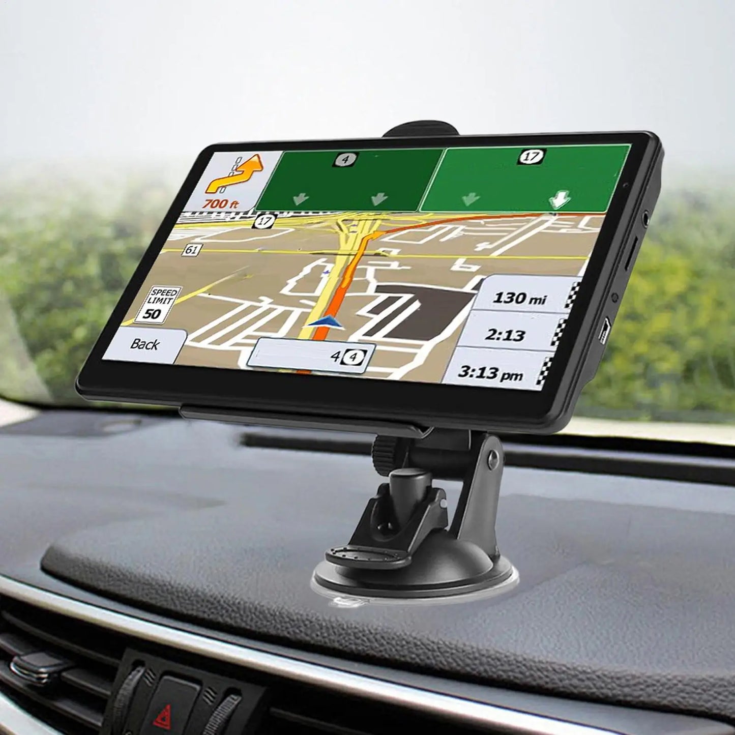 GPS Navigation For Car 7-Inch Vehicle GPS Units Equipment Touchscreen Smart Device High-Resolution Screen Maps For Vehicle