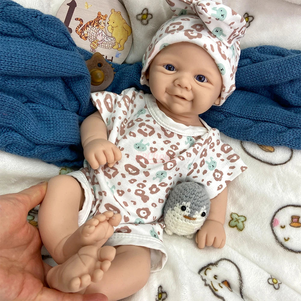 Full Body Silicone Reborn Baby Weighted Realistic Newborn Girl/Boy Hand Painted Art Doll Anatomically Correct Washable Baby Gift