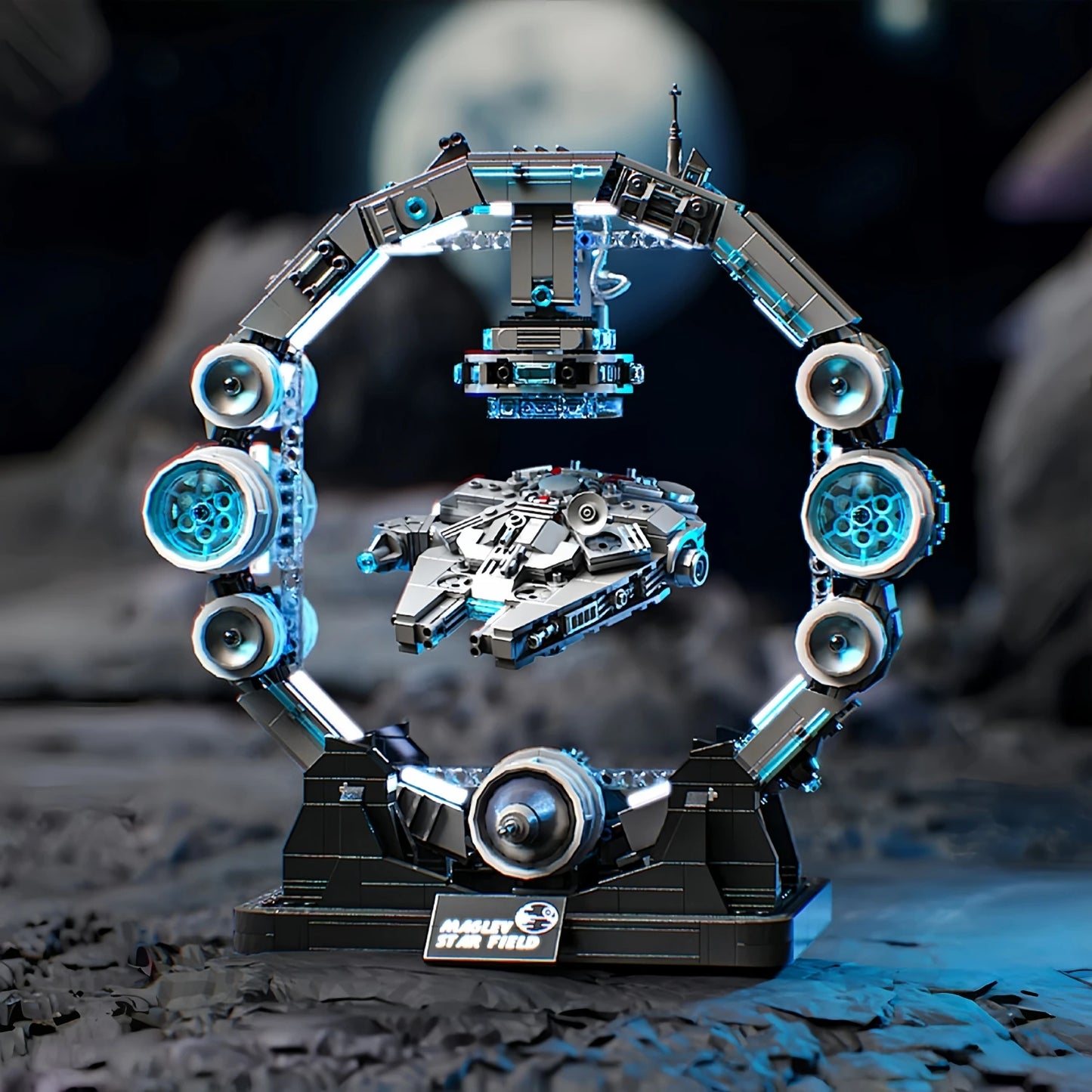 1196PCS Star Plan Building Blocks Falcon Spaceship Model DIY Toy Set Cool Room Decor Christmas Gift for Boys And Adults