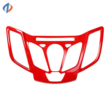 For Ford Fiesta 2009-2013 2011 2012 2013 Center Control CD Player Panel Frame Trim Cover Sticker