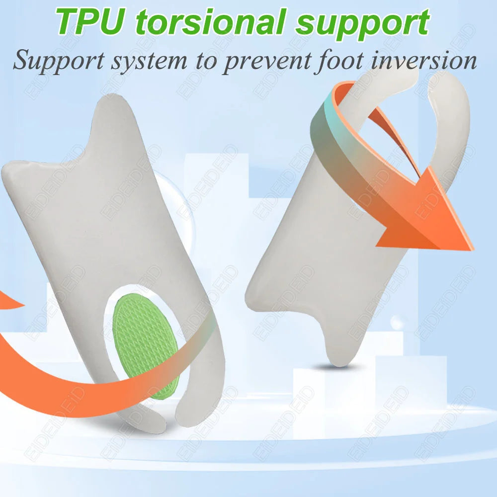 EID 1/2 Pairs Premium Orthopedic Sport Insoles EVA Health Sole Pad Running Insert Arch Support Plantar Fasciitis man women