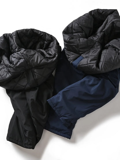 Thickened Cotton Pants for Men Winter Outdoor Warmth Windproof Straight Leg Casual Trousers Trendy Pure Color Youth Spring