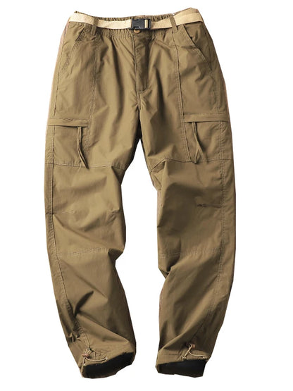 Men's Winter Thick Outdoor Workwear Trousers Waterproof Windproof Warm Cotton Straight Leg Mountain Climbing Pants High Waist...