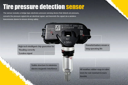 1/4PCS 433MHZ Tire Pressure Monitor System TPMS Fit For Hyundai Grandeur i40 Azera Replacement For 529333V100 52933-3V100