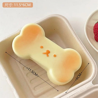 Cute Bread Squishy Slow Rising Squeeze Fidget Toys Funny Stress Relief Anti-stress Pinch Mochi Squishy Toy For Kids Party Gift