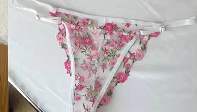 Sweet Sexy Lace Lingerie Set, Floral Embroidery Sheer Mesh, Thin Cooling, Big Bust Relief, Japanese Daily Women Underwear 32-38