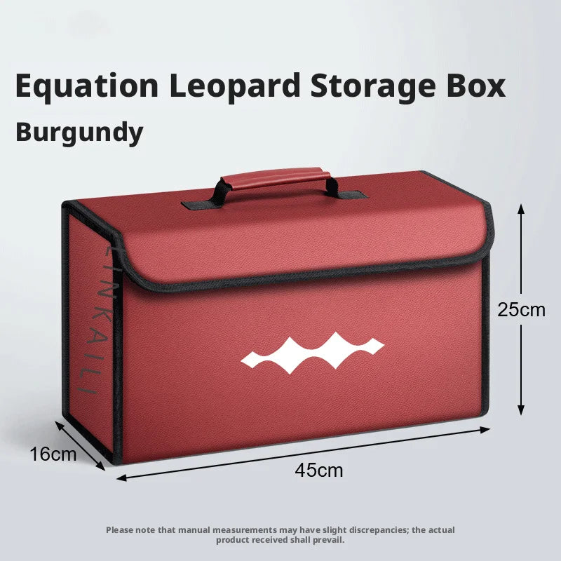 Suitable for BYD Formula Leopard Titanium 3 7 Leopard 5 8 car carbon fiber trunk storage box large capacity foldable storage box
