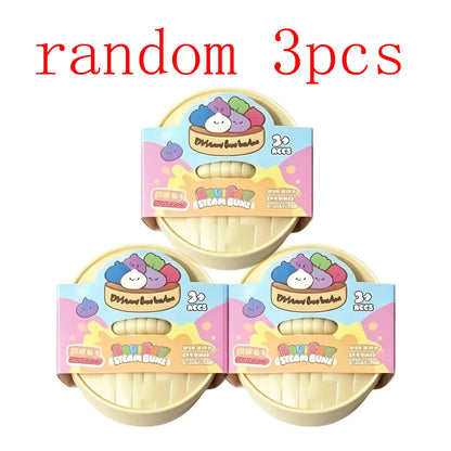 Blind Box Colorful Simulated Dumpling Squishy Relaxing Relieve Anxiety Antistress Enhance Happiness Rebound Squeeze Reliever Toy