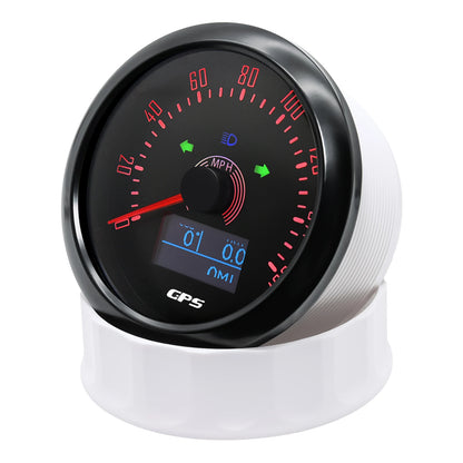 Waterproof 85MM GPS Speedometer With GPS Antenna 7 Color Backlight For Motorcycle Marine Boat Car Truck Speed Gauge Meter 12V24V