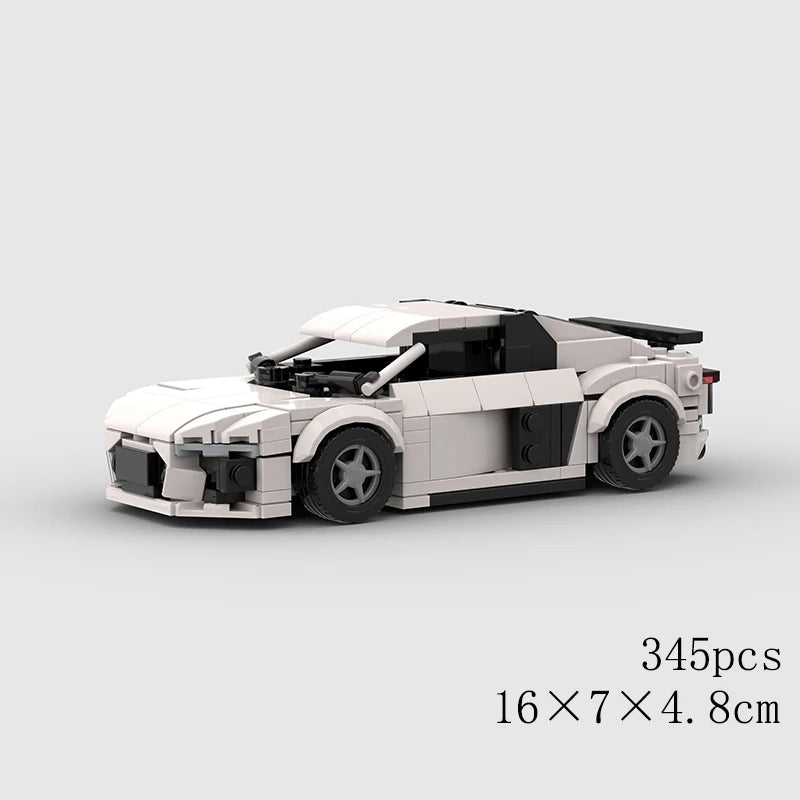 Classical Car Speed MOC SUV Racing Police Model Building Bricks Roadster Vehicle City Super Race Blocks Technical Christmas gift
