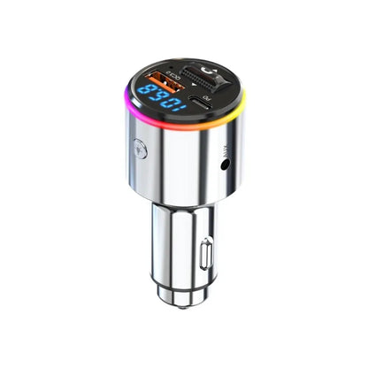 News AUX Player RGB LightBluetooth FM Transmitter Handsfree Car MP3 Player Stereo Car FM Modulator PD30W Quick Charge QC3.0