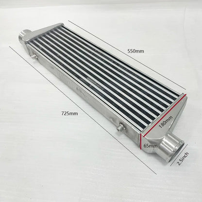 Front Mount intercooler Universal Turbo Intercooler 550x180x65 2.5" Intercooler Pipe Aluminium Pipe Tube Hose Kit