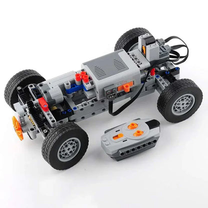 Four-wheel Drive Vehicle Chassis Technology Building Blocks Boys Compatible RC Motor Assembly Car Puzzle MOC Bricks Toys Gifts