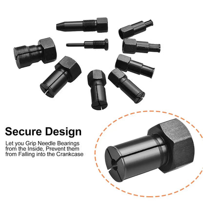 10Pcs 8-25MM Blind Internal Bearing Removal Tool Two Jaw Inner Insert Motorcycle Bearing Disassembly Tool Set