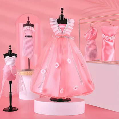 Girls Fashion Designer Kit DIY Creative Paste Art Craft No Needle Thread Birthday Halloween Christmas Thanksgiving Gift