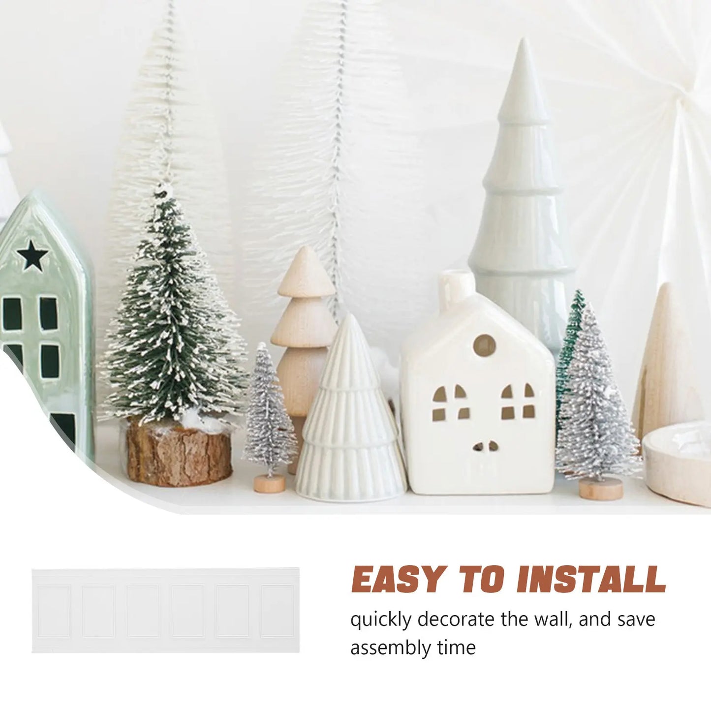 House Dollhouse Flexible Molding Baseboard Self Adhesive Self-adhesive Accent Wall