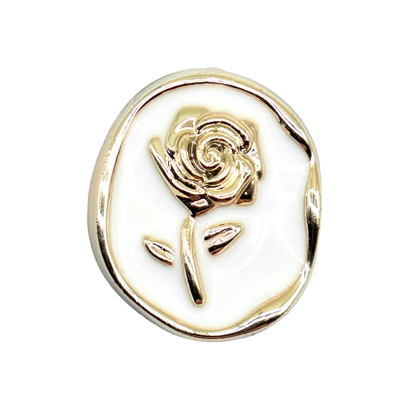 1/20pcs Golden Metal Shoe Charms Luxury Flower Maple Leaves Shoe Accessories for Clog Decoration Women Men Fashion Shoe Buckle