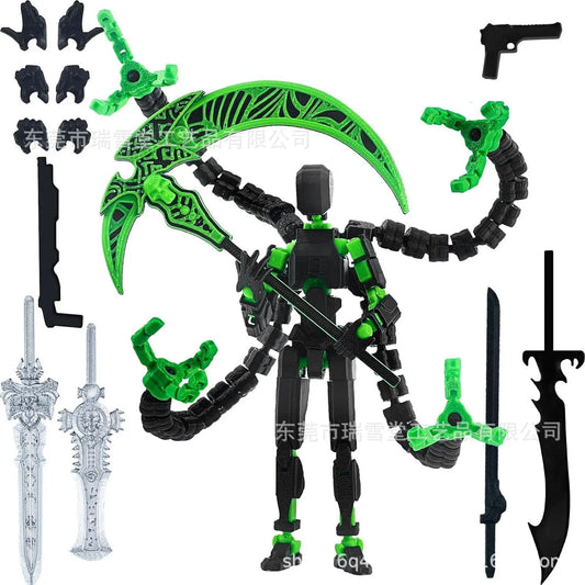 Hot 13 Action Figure Dummy Death Swordsman Titan 13 Action Figures T13 Multi-Jointed Movable Lucky 13 Action Figure Nova Gift