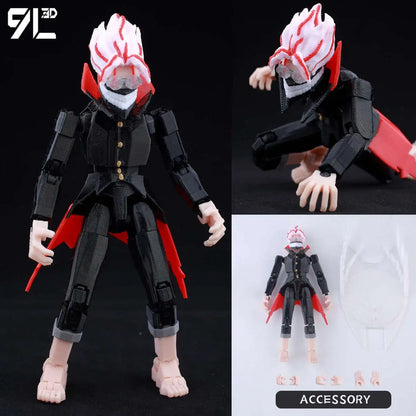 9L3D Printed Lucky Dummy 13 Spider-Man 3D Printed Action Figure, Multi-Jointed Poseable Anime Model, Collectible Gift for Fans