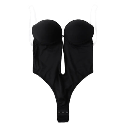 Europe The United States Shapewear Invisible Shoulder Strap Bra Set Adjustment Underwear Sexy Backless Triangle Body Shapewear