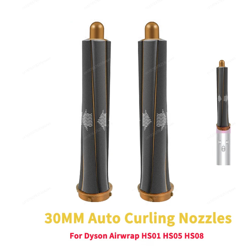 Auto Hair Dryer Curling Attachment 20/30mm Curling Nozzle For Dyson Airwrap&HairDryer Attachment Styling Nozzles For Dyson HD08
