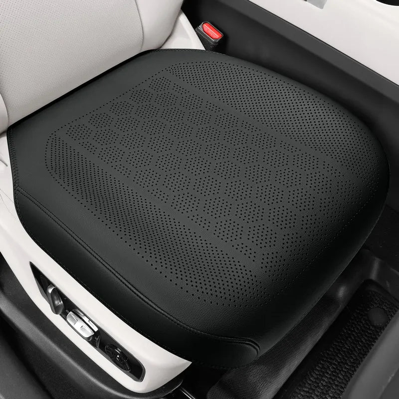 High Quality Nappa Leather Universal Car Seat Full Cover Breathable Luxury SUV Car Protection Perforated Leather Seat Full Cover