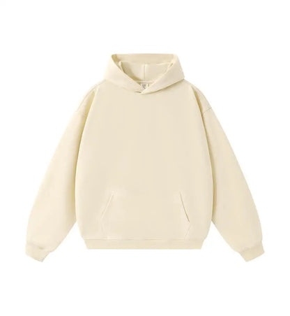 DIY Custom LOGO 450gsm Cotton French Terry Oversized Drop Shoulder Hoodie Men Grey Blue Street Wear Hip Hop Comfortable Hoodie