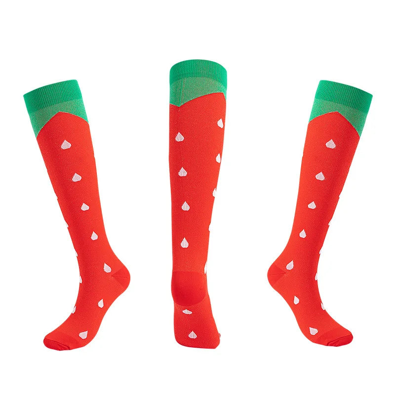 S-XXL Compression Socks Compression Socks for Varicose Vein Calf Riding Socks Stretch Open Toe Knee Socks