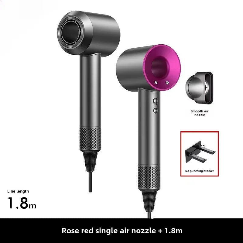 5 in 1 Professional Hair Dryer, with Hot and Cold Air Functionality - Lightweight and Thermostatic Styling Tool for Smooth Hair