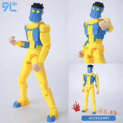 9L3D Printed Superheroes Invincible 2.0 Anime Multi-Jointed Shapeshift Toys Action Figures Mannequin Model Ornaments Gifts