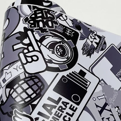 20/30/40/50/58X152CM Premium Graffiti Stickerbomb Vinyl Wrap Car Motorcycle Scooter Bike Wrapping Covers Decal Film