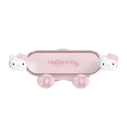 Hello Kitty mobile phone car mount  aromatherapy air vent clip car navigation rack suction cup  support car fixed Birthday gift