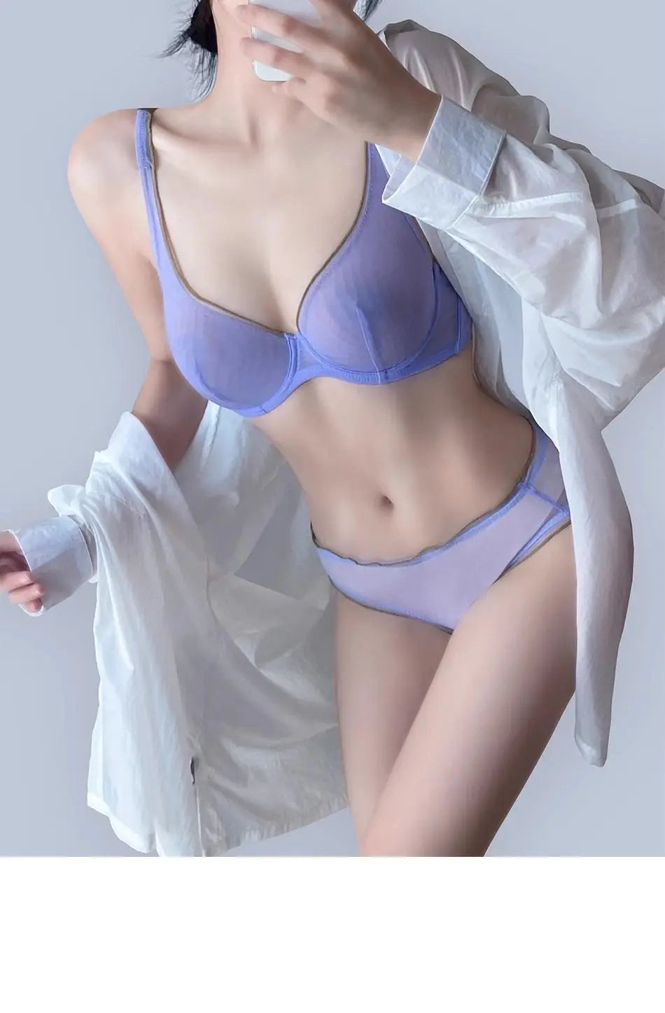 Women Summer Lingerie Set Push Up Bra Comfort Lift Seamless Push Up Bra for Women Full Cup No Underwire Ultra Thin Bra S-2XL Hot