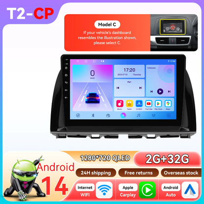 Hizpo 10.1" Eelectronic Devices Car Radio For Mazda CX-5 2012 2013 2014 2015 GPS Navigation Head Unit  6115 RDS Wireless CarPlay