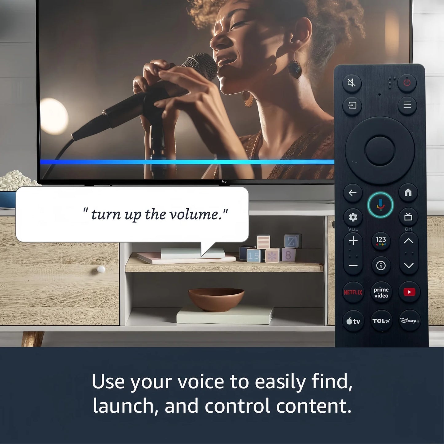 RC923A FMB1 Voice Remote Control Replacement Compatible for TCL Smart TV QLED QLED Mini Google TV's, Series Q77K ， QM6K，QM5K