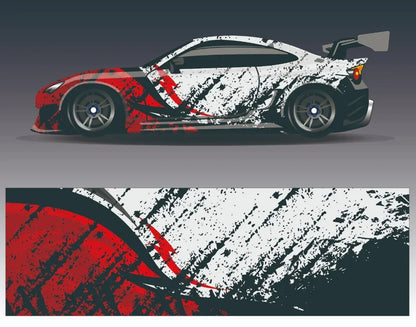 Black Car Sticker for Universal Car Sticker for Univers Vinyl Stripe on Left and Right Side Graphics Sticker Car Body Decoration