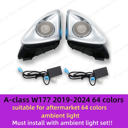 For Mercedes-benz 4d Rotating Tweeter C Glc E S-class W213 W205 W222 W223 X253 Rgb Led Luminous Car Speaker Horn Refit
