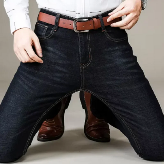 Men Jeans Stretch Skinny Denim Pants Solid Color Black Blue Spring Luxury Street Harajuku Hip-Hop Style Slim Fit Trousers Brand