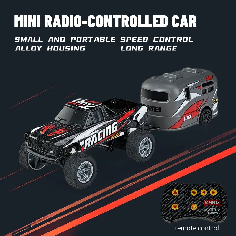 Top RC Car MINI Alloy 1/64 Remote Control Car Convenient to Carry 60 Minutes of Work Time Children's Gifts Electronic Toys