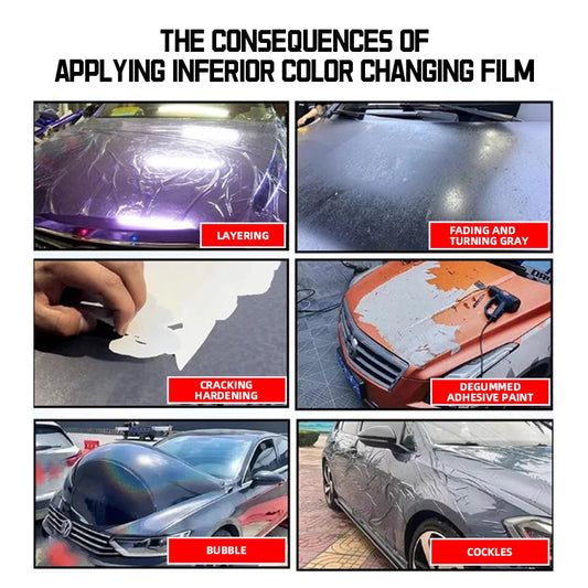 Super Bright Alexandrite Silver Full Car Wrap Vinyl PVC PET Auto Body Sticker Color Changing Film Roll Paint Protection 1.52X18M