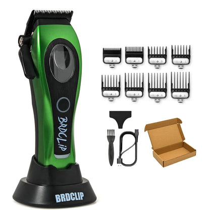 New Professional BRDCLIP M3C 8800RPM High Motor Hair Clipper DLC Blade Barber with Base 4500mAh Hair Cutting Machine Men Trimmer