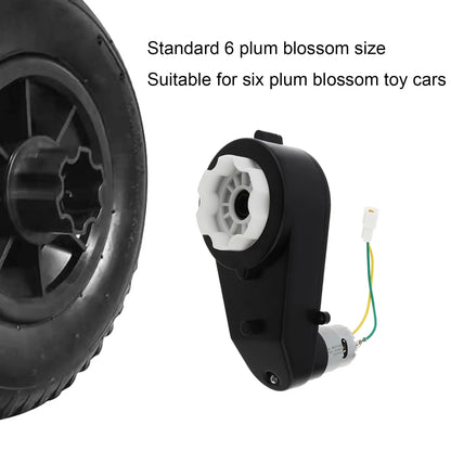 2Pcs RS550/555 Kids Ride On Toys Car Motors Gearbox 6/12/24V Car Wheels Gearbox High Speed DC Motor Tools for Remote Control Car