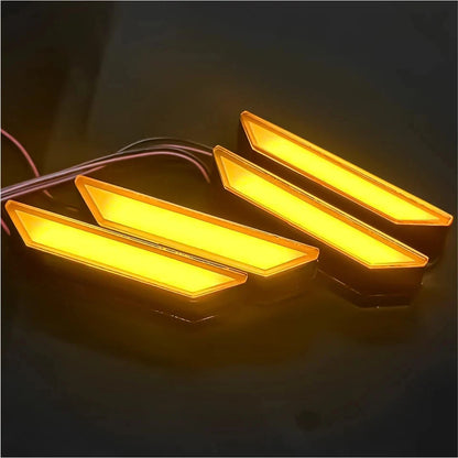 4PCs Amber LED Front Grille Light For Ford Ranger Raptor 2022 2023 2024 2025 P703 NEXT-GEN