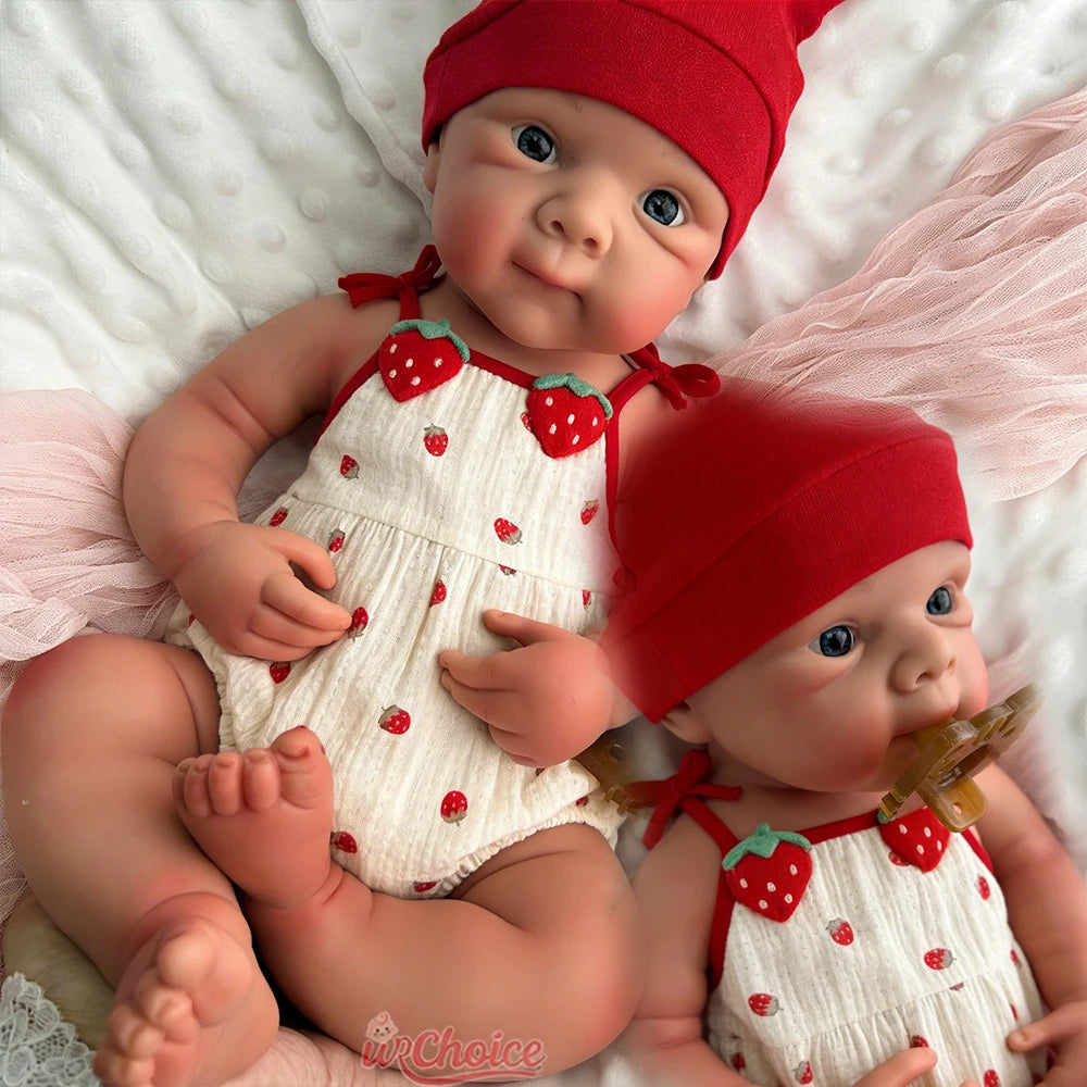 20Inch Open Mouth Bettie Full Soft Silicone Reborn Baby Girl 3D Skin Lifelike Details Doll Emotional Support for Dementia