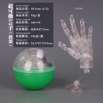 New 1/2 Palm Mini Articulated Action Figure - Anime Character Base Model with Movable Joints - Gashapon Artist Reference Tool