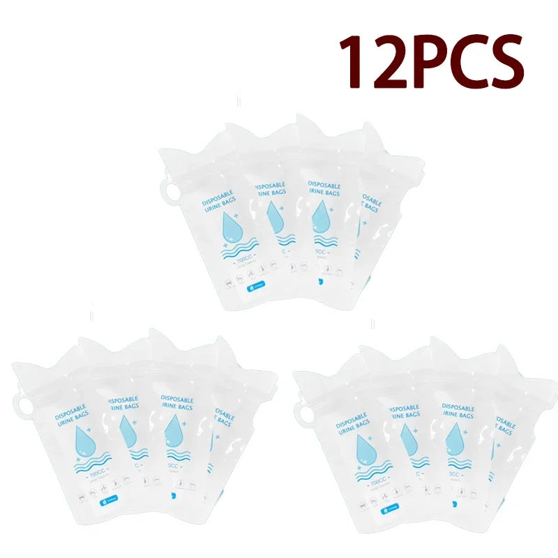 700ml 12pcs Outdoor Travel Emergency Portable Car Urinal Vomit Bags Mini Mobile Toilets Handy Unisex Disposable Toilet Bag