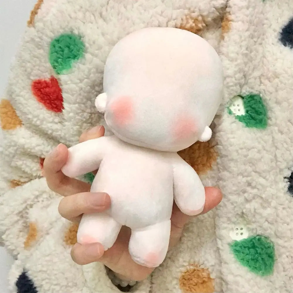 Embroidery Blank Unembroidery Cotton Doll Plush Stuffed Blank Cotton Stuffed Toy Normal Cute DIY Idoll Doll Children
